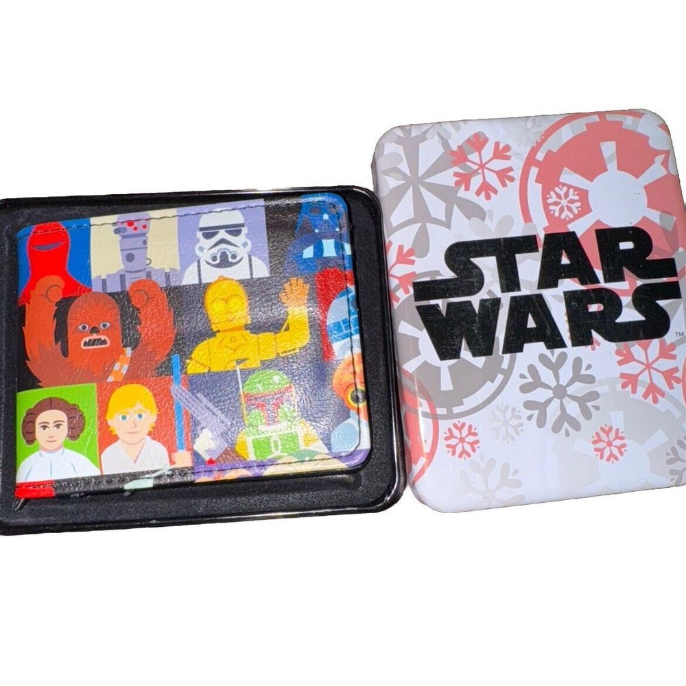 Star Wars Buckle-Down Men's Wallet -  New In Box - Chewbacca, Leia, C-3PO & More